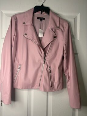Ann Taylor Blush Pink Moto Jacket